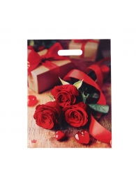 Пакет с принтом в виде роз (31х40 см) - Сима-Ленд - купить с доставкой в Орле