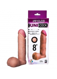 Фаллическая насадка для страпона UNICOCK 8  - 20 см. - LOVETOY (А-Полимер) - купить с доставкой в Орле