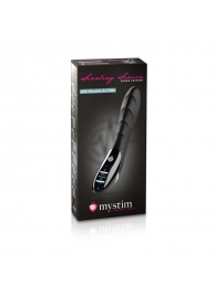 Вибратор с электростимуляцией Sizzling Simon Black Edition - 27 см. - MyStim - купить с доставкой в Орле