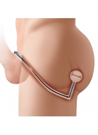 Кольцо на пенис с анальным стимулятором Stainless Steel Anal Hook   Cock Ring - BlueLine - в Орле купить с доставкой