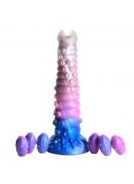 Фантазийный фаллоимитатор Tenta-Queen Ovipositor Silicone Dildo with Eggs - 29,2 см. - XR Brands