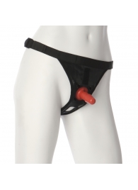 Трусики со штырьком для фиксации насадок Ultra Harness with Plug - Doc Johnson - купить с доставкой в Орле