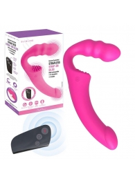 Розовый безремневой страпон Straples Strap-On Dildo - Erokay - купить с доставкой в Орле