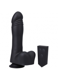 Черная мини-машина на присоске Piston Thruster - Doc Johnson - купить с доставкой в Орле