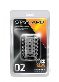 Прозрачная насадка на пенис с шишечками STAY HARD COCK SLEEVE 02 CLEAR - Blush Novelties - в Орле купить с доставкой