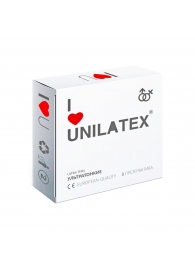 Ультратонкие презервативы Unilatex Ultra Thin - 3 шт. - Unilatex - купить с доставкой в Орле