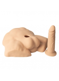 Телесный мужской полуторс с фаллоимитатором SILEXD Apollo S 7 - Adrien Lastic