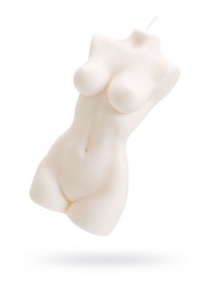 Белая интерьерная свеча в форме женского торса - 850 гр. - Pecado - купить с доставкой в Орле