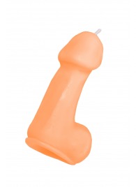 Оранжевая свеча в форме пениса - 47 гр. - Pecado - купить с доставкой в Орле