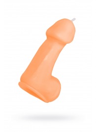 Оранжевая свеча в форме пениса - 47 гр. - Pecado - купить с доставкой в Орле