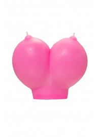 Розовая свеча «Сиськи» - 150 гр. - Pecado - купить с доставкой в Орле