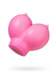 Розовая свеча «Сиськи» - 150 гр. - Pecado - купить с доставкой в Орле