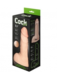 Телесный фаллоудлинитель с мошонкой Cock Next - 19 см. - LOVETOY (А-Полимер) - в Орле купить с доставкой