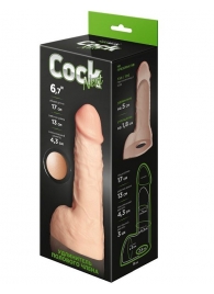 Телесный фаллоудлинитель с мошонкой Cock Next - 17 см. - LOVETOY (А-Полимер) - в Орле купить с доставкой