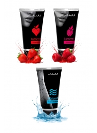 Набор из 3 лубрикантов JUJU (увлажняющий, клубника, малина) - JuJu - купить с доставкой в Орле Набор из 3 лубрикантов JUJU (увлажняющий, клубника, малина) - JuJu - купить с доставкой в Орле