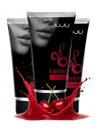 Набор из 3 съедобных лубрикантов JUJU со вкусом вишни - JuJu - купить с доставкой в Орле Набор из 3 съедобных лубрикантов JUJU со вкусом вишни - JuJu - купить с доставкой в Орле