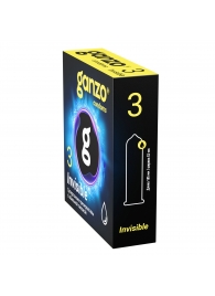 Супертонкие презервативы Ganzo Invisible - 3 шт. - Ganzo - купить с доставкой в Орле