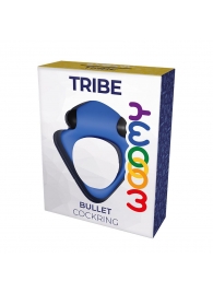 Синее эрекционное кольцо Wooomy Tribeс с вибрацией - Adrien Lastic - в Орле купить с доставкой