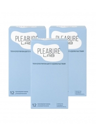 Набор из 3 упаковок ультратонких презервативов Pleasure Lab (по 12 шт.) - Pleasure Lab - купить с доставкой в Орле Набор из 3 упаковок ультратонких презервативов Pleasure Lab (по 12 шт.) - Pleasure Lab - купить с доставкой в Орле