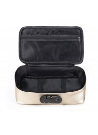 Золотистая сумочка для хранения игрушек Discreet Box - Dorcel - купить с доставкой в Орле