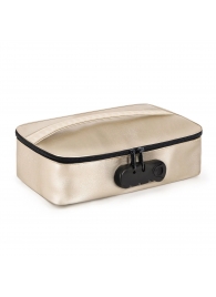 Золотистая сумочка для хранения игрушек Discreet Box - Dorcel - купить с доставкой в Орле