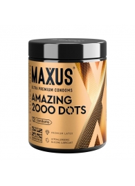 Точечные презервативы MAXUS 2000 Amazing Dots с железным кейсом - 12 шт. - Maxus - купить с доставкой в Орле