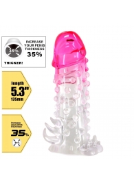 Прозрачно-розовая насадка на пенис Wilford - 13,5 см. - Baile - в Орле купить с доставкой Прозрачно-розовая насадка на пенис Wilford - 13,5 см. - Baile - в Орле купить с доставкой