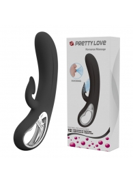 Черный вибратор-кролик Romance Massage - 24 см. - Baile купить в Орле с доставкой в Orgasmix.ru Черный вибратор-кролик Romance Massage - 24 см. - Baile