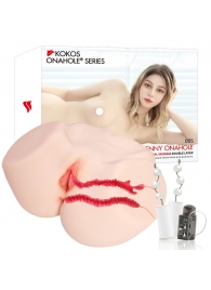 Мастурбатор-полуторс с двойным слоем материала и вибрацией Jenny Onahole Real Vagina - KOKOS - в Орле купить с доставкой Мастурбатор-полуторс с двойным слоем материала и вибрацией Jenny Onahole Real Vagina - KOKOS - в Орле купить с доставкой