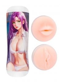 Двусторонний мастурбатор аниме - ротик и вагина - Tokyo Style - в Орле купить с доставкой Двусторонний мастурбатор аниме - ротик и вагина - Tokyo Style - в Орле купить с доставкой