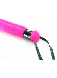 Нежная плеть с розовым мехом BDSM Light - 43 см. - БДСМ Арсенал - купить с доставкой в Орле