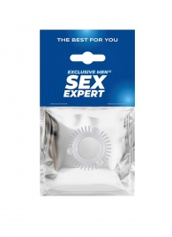 Эластичное эрекционное кольцо с 3 шариками и шипами - Sex Expert - в Орле купить с доставкой