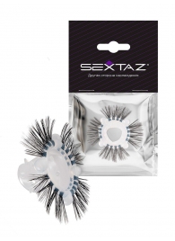 Эластичное эрекционное кольцо с черными «ресничками» - Sextaz - в Орле купить с доставкой