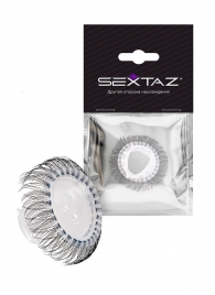 Эластичное эрекционное кольцо с длинными черными «ресничками» - Sextaz - в Орле купить с доставкой