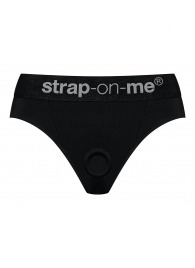 Черные трусики для насадок Heroine Lingerie Harness - size XL - Strap-on-me - купить с доставкой в Орле