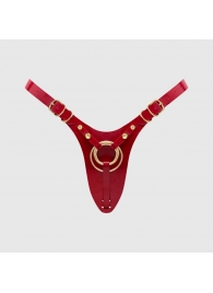 Красный пояс для фиксации насадок Strap-On-Me Leatherette Harness Fabulous - Strap-on-me - купить с доставкой в Орле