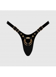 Черный пояс для фиксации насадок Strap-On-Me Leatherette Harness Fabulous - Strap-on-me - купить с доставкой в Орле