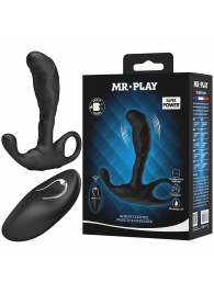 Черный изогнутый массажёр простаты с вибрацией и пультом ДУ - Baile - в Орле купить с доставкой