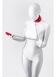 Красный ошейник с подкладкой из меха - ToyFa - купить с доставкой в Орле