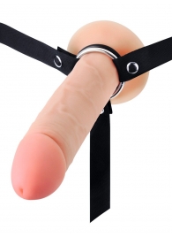 Мужской полый страпон на регулируемых ремешках - 22 см. - Sex Expert - купить с доставкой в Орле