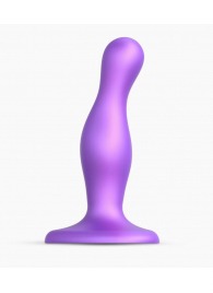 Фиолетовая насадка Strap-On-Me Dildo Plug Curvy size S - Strap-on-me - купить с доставкой в Орле