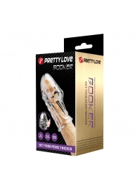 Прозрачная насадка на пенис Booker - 8 см. - Baile - в Орле купить с доставкой