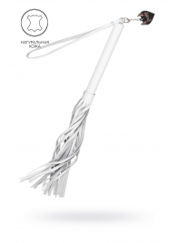 Белая кожаная плеть - 50 см. - Pecado - купить с доставкой в Орле