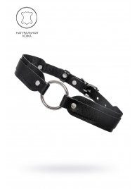Черный кожаный чокер-ошейник со скруглёнными углами - Pecado - купить с доставкой в Орле