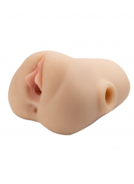 Телесный мастурбатор с вибрацией Double Pounder Vibrating Squeeze Stroker - Pipedream - в Орле купить с доставкой