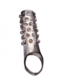 Дымчатая насадка на пенис с выпуклостями - 11 см. - Sex Expert - в Орле купить с доставкой