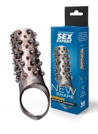 Дымчатая насадка на пенис с шипами и выпуклостями - 12,5 см. - Sex Expert - в Орле купить с доставкой