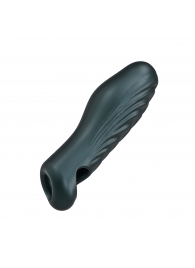 Серая силиконовая насадка на пенис с подхватом Manwan Ryzer - Manwan - в Орле купить с доставкой