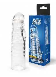 Прозрачная закрытая насадка на член - 15 см. - Sex Expert - в Орле купить с доставкой