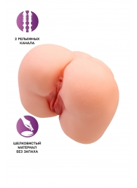 Реалистичный мастурбатор-попка с 2 любовными входами - No Name - в Орле купить с доставкой